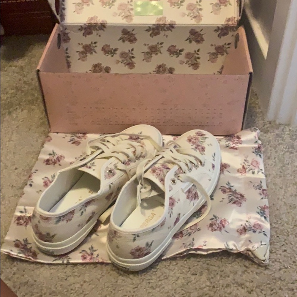 SUPERGA floral sneakers